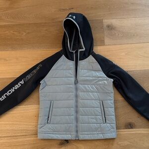 Under Armour Kids Two-Tone Hoodie - Gray and Black